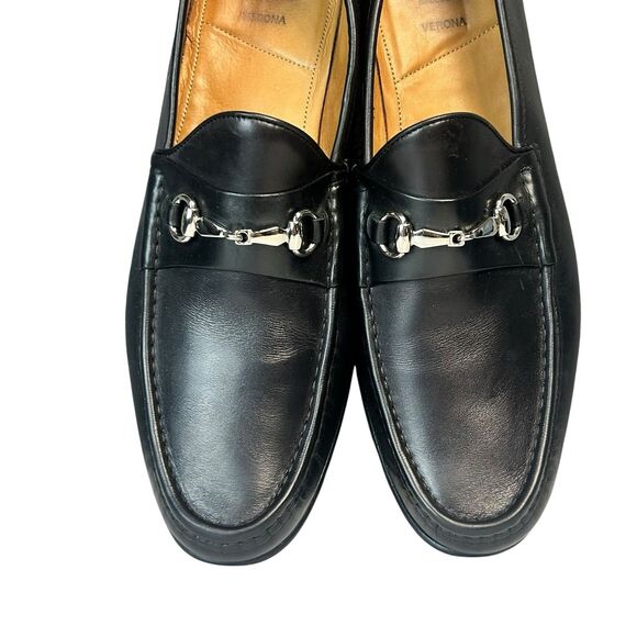 Allen Edmonds Mens VERONA II Italian Bit Calfskin Leather Loafers Black Shoe 14 main image 12